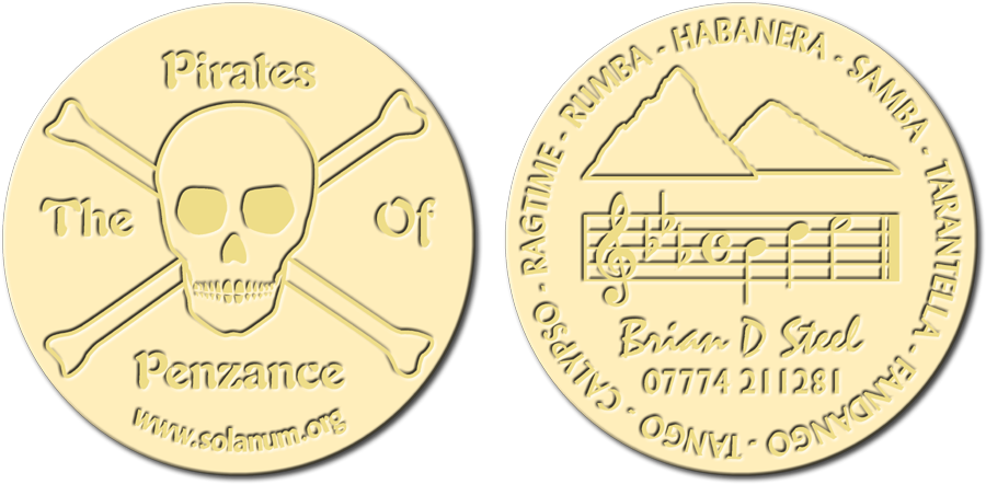 Simulated Number One Design Coins