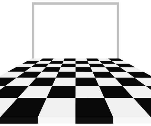 Chess Board with Cropping Frame